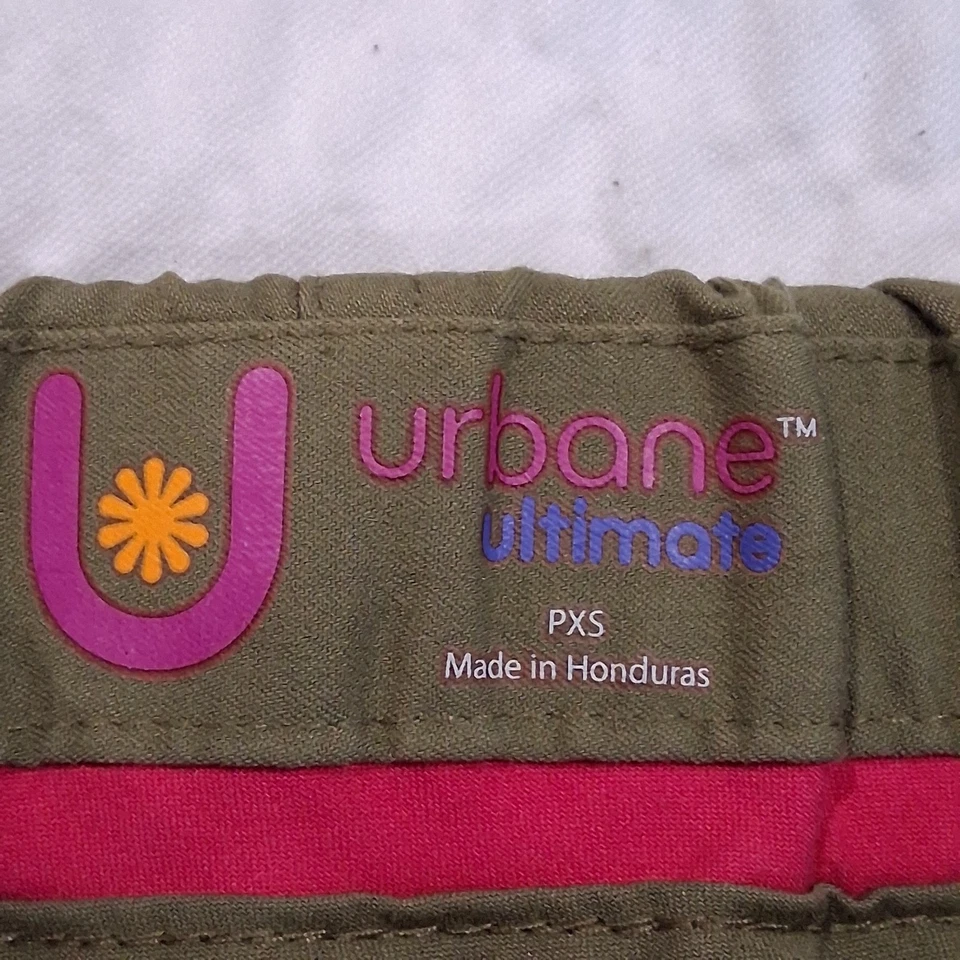 Pantalones Médicos Urbane Para Mujer Ultimate Cintura Elástica Verde Oliva PXS 9300 Foto 2 de 4