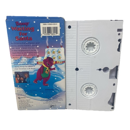Vintage Barney Waiting For Santa VHS 1992 - Picture 2 of 2