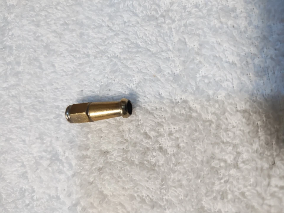 Años 20 Wm. Tuerca de gancho de tensión Lange Paramount Banjo, chapada en oro, extremo abierto Foto 2 de 2