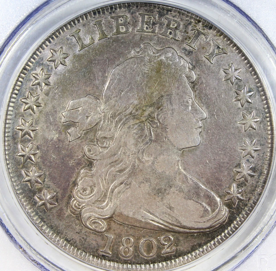 1802/1 $1 PCGS VF25 - Draped Bust Dollar - Image 3 of 4