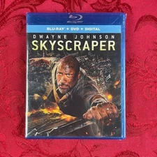SKYSCRAPER (Blu-ray + DVD) Dwayne Johnson, Rawson Marshall Thurber