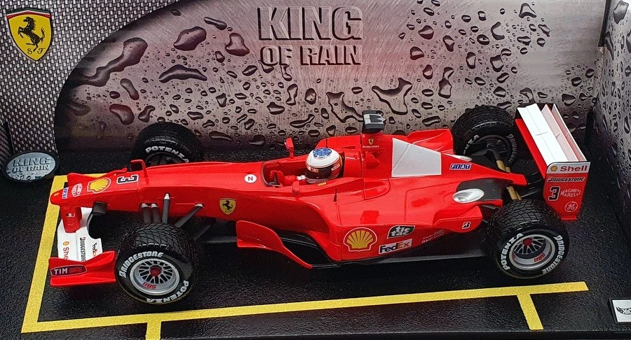 Hot Wheels 1/18 Scale Diecast 50909 - Michael Schumacher King of the Rain 2000 - Image 4 of 4