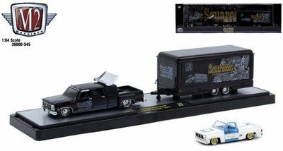 M2 MACHINES '73 CHEVY CHEYENNE 30 DUALLY & '73 GMC SIERRA