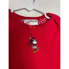 Walt Disney World Minnie Mouse Red One Piece Embroidered Size 24 Months