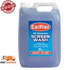 CarPlan All Seasons Screen Wash 5L Ready Mixed Windscreen Washer Fluid UK
