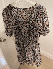 Michael Kors Women's Floral Chiffon Mini Summer Dress Size S