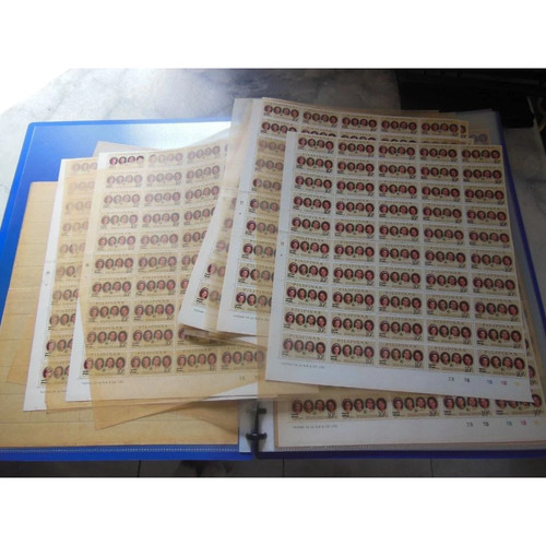 1965 Philippines-Thailand King BHUMMOL Queen SIRIKIT Full Whole Sheet B/50 - Picture 2 of 5