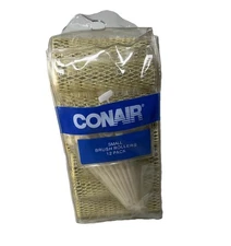 Conair Brush Rollers + Pins Bouncy Curls 12 Small Yellow #61502B New old stock