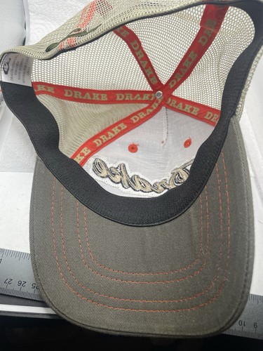 Drake Waterfowl Systems Trucker Hat Cap Canvas Mesh Fitted Stretch One Size - Picture 5 of 7
