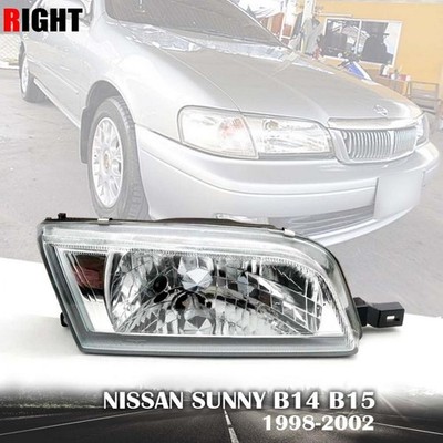 Clear Head Lamp Front Light RH Right Fit Nissan Sunny B14 B15 1998-2000...