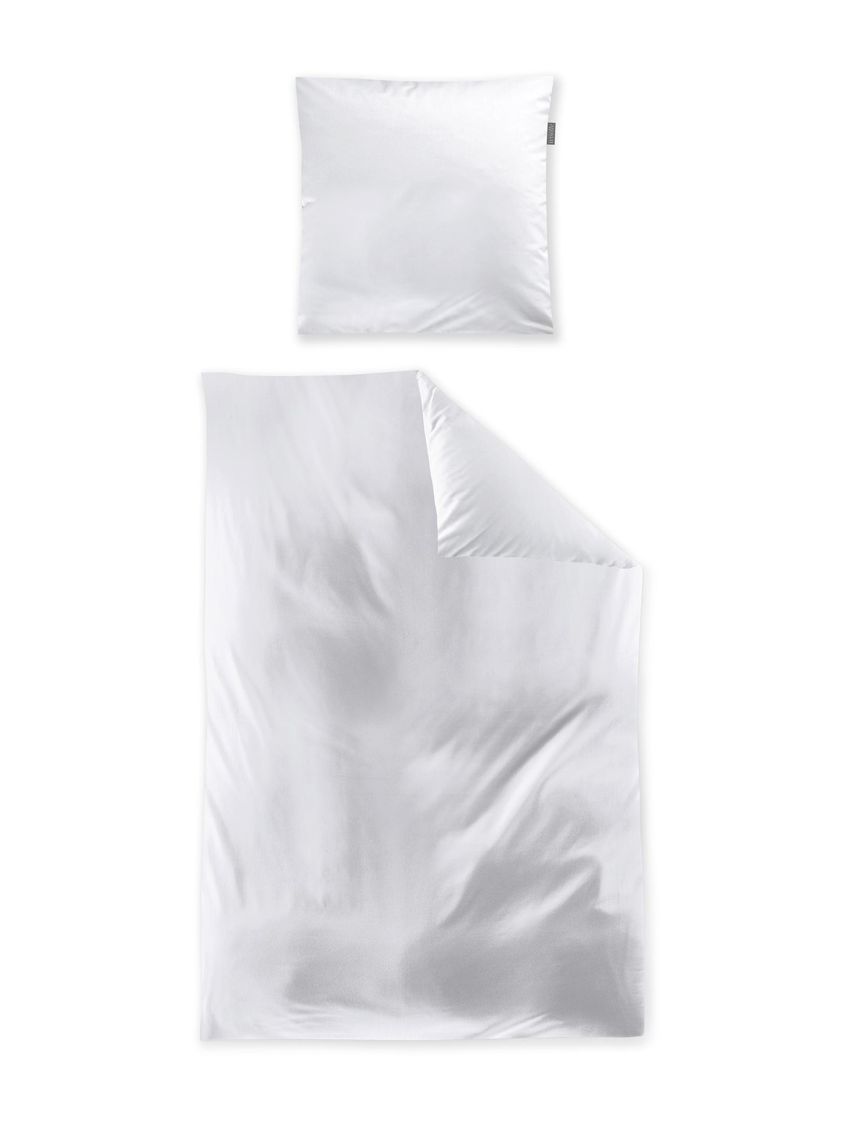 irisette Bettwäsche PARIS Mako-Satin BL 200x220 cm weiß Bettbezug Bettzeug