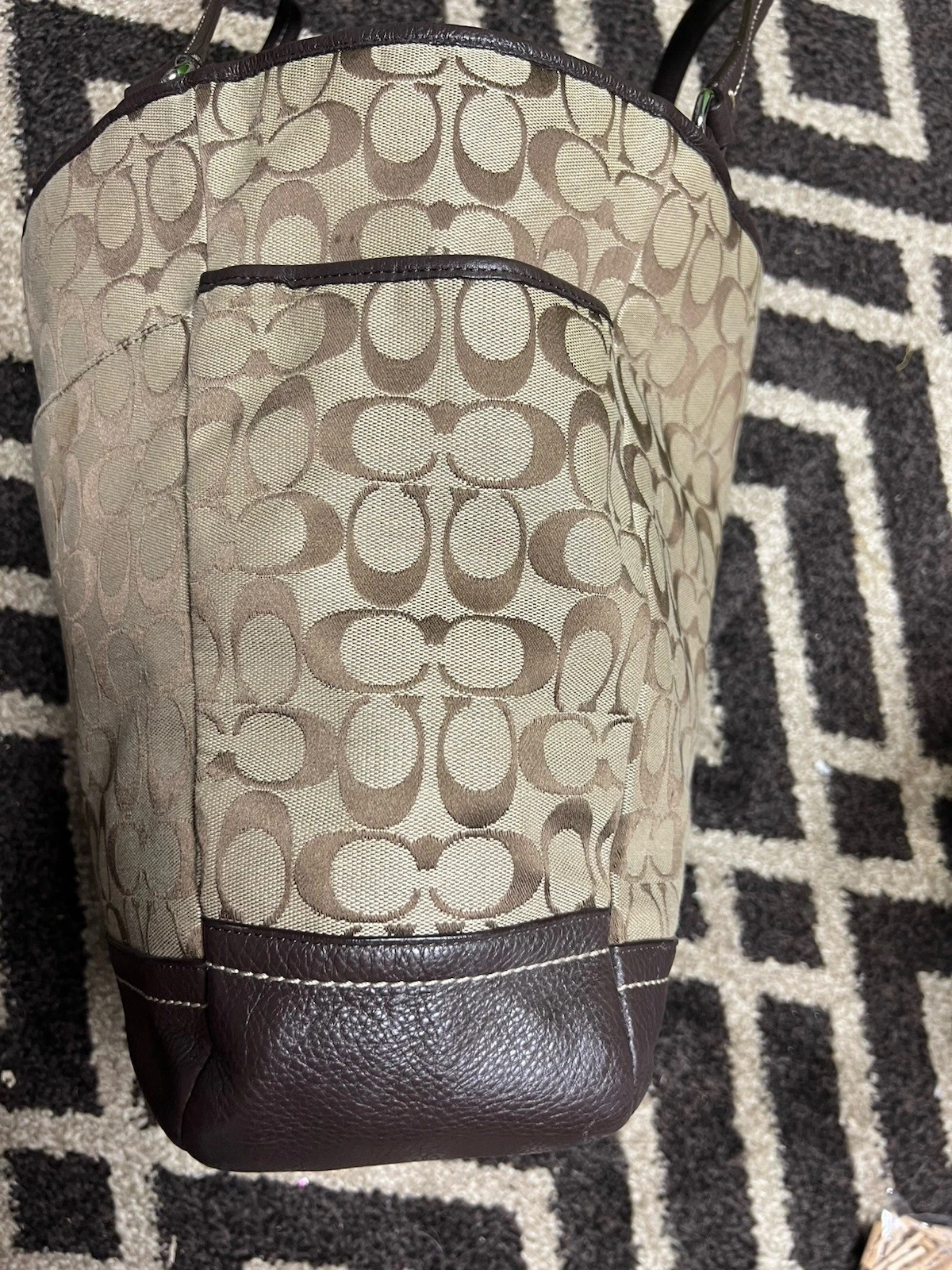 Borsa a mano Coach Park Signature North South