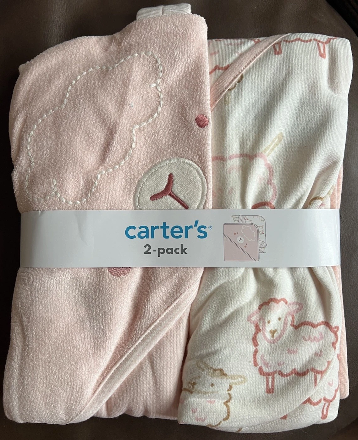 Carter'S Carters Baby Hooded Towel 2-Pk Pink/Ivory 195862450763
Opens in a new window or tab