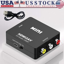 HDMI To RCA AV Adapter Converter Cable CVBS 3RCA 1080P Composite Video Audio