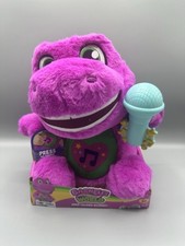 Fisher-Price Mattel Barney  s World Sing-A-Long Barney Plush with Sound Pink