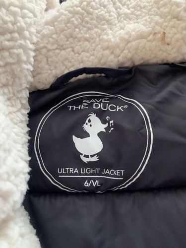 Save the Duck blu navy parka donna piumino con cappuccio giacca ultraleggero etichette - Foto 20 di 20