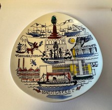 Stavanger Flint Norway Pottery Plate, Plaque, Hammerfest