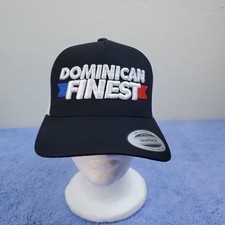Dominican Finest Snapback, Trucker Style Cap, Adjustable Size, Black and white