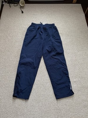 Men s Vintage Reebok Navy Track Pants. Large 