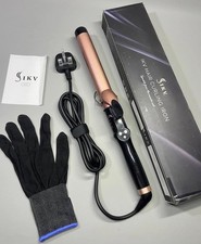 IKV Hair Curler Wand Tongs 32mm Long Ceramic Barrel Professional Curling Iron