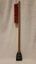 Vintage OSROW Wood Snow Brush Ice Scraper Original