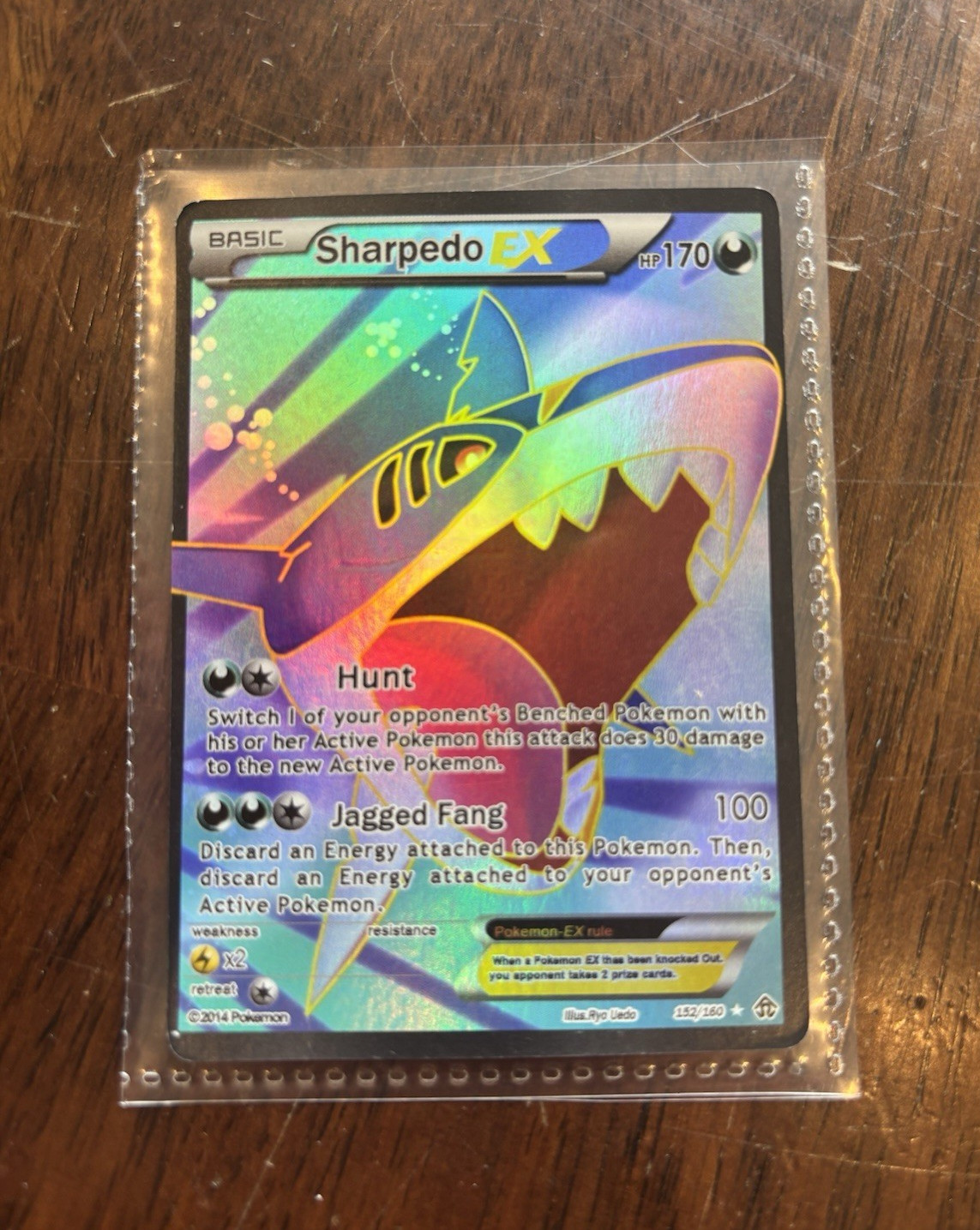 Pokémon Sharpedo EX Ultra Rare Holo Full Art XY Primal Clash 152/160