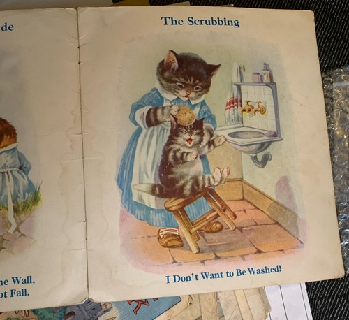 RARE no. 441 My pretty Pxssies Kittens Linenette Children’s Book Vintage - Picture 6 of 7