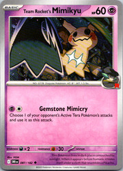 Team Rocket's Mimikyu 087/182 Destined Rivals Uncommon