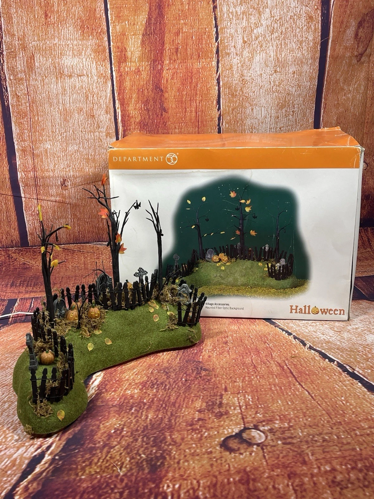 Department 56 Halloween Village Accessories Haunted Fiber Optic Background 53075