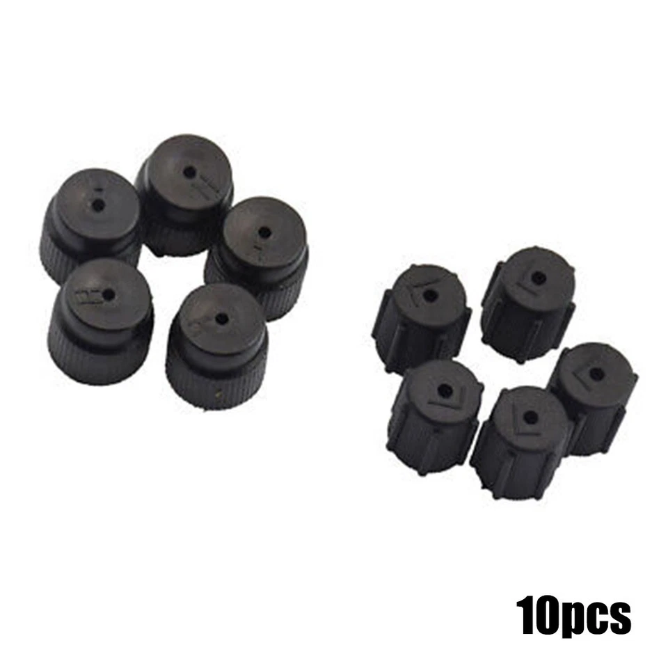 10PCS Air Conditioning Seal Kit R134a High/low AC Valve Cap Replacement Parts - Image 4 of 4