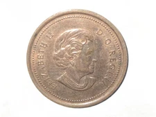 Rare 2006 1c Canada (Queen Elizabeth II) D.G. Regina, No Logo & P/Print Errors.