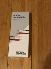 BRAND NEW 6ft RCA Audio Cable Stereo Audio/Color Coded/RCA Best Buy Essentials