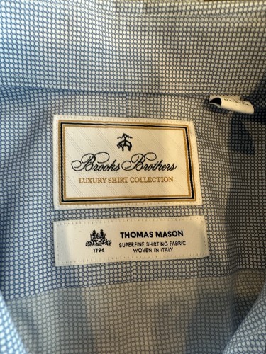 BROOKS BROTHERS LUXURY SHIRT COLLECTION THOMAS MASON SUPERFINE DRESS SHIRT 15/33 - Bild 3 von 7