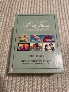 Trivial Pursuit 1980’s Replacement Card Set Masters Game