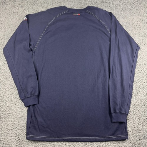Camisa Ariat FR Para Hombres XL Alta Azul Marino Resistente al Fuego CAT 2 Manga Larga Ropa de Trabajo - Imagen 12 de 13