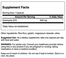 Swanson CoQ10 Capsules, 200 mg, 90 Count
