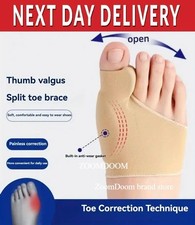 2pcs Big Toe Bunion Corrector Straightener Bunion Pad Fabric Gel Protect Hallux 