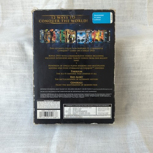 Command & Conquer The First Decade PC Windows, 2006 CIB W/Codes & Poster - Picture 14 of 16