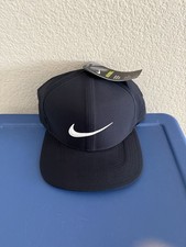 Nike Pro Aerobill Dri-Fit Golf Adjustable Snapback Hat Cap Adult Unisex Black