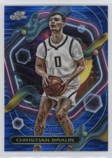 2023-24 Topps Cosmic Chrome Blue Moon Refractor 95/99 Christian Braun #35 1u6