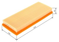Luftfilter FÜR Fiat Punto (188 ), Lancia Y (840 ) - Bosch 1 457 433 520