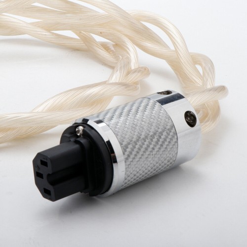 US EU Schuko AC HiFi Stromkabel versilbert OCC Kupferkabel Versorgungskabel NEU - Bild 7 von 20