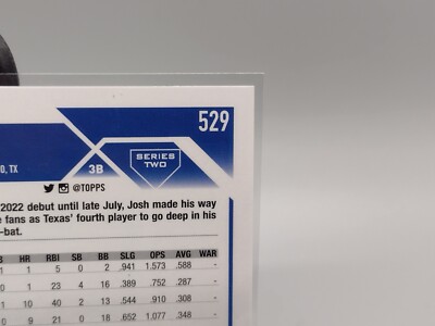 Josh Jung 2023 Topps Series 2 Blue Parallel Rookie RC