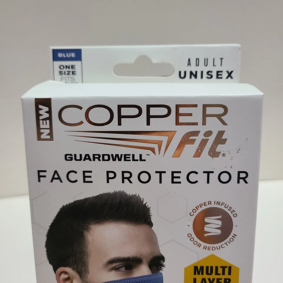 Protector facial de ajuste de cobre con protección multicapa de Guardwell. Foto 3 de 4