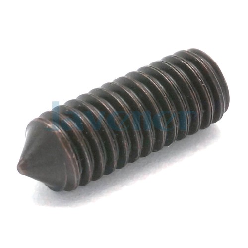 Juego de tornillos hexagonales de punto cónico M3 M4 M5 M6 12,9 acero negro - Imagen 23 de 34
