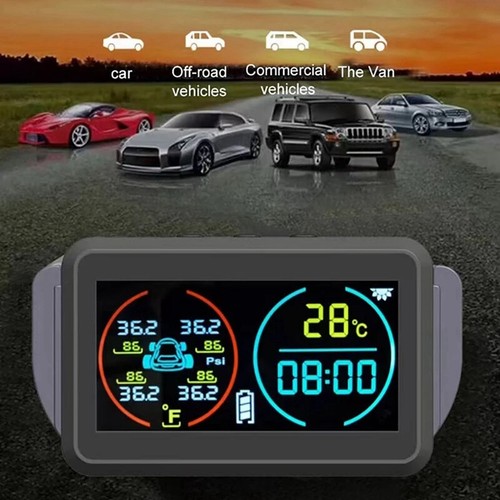 TPMS Car Tire Pressure Monitoring System Alarm Tyre Air Pressure Meter Gauge Kit - Picture 6 of 12