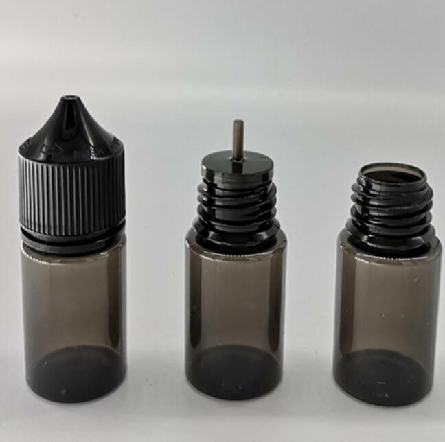 5-100pcs Black PET Dropper Bottles Liquid Plastic Container Tips Childproof Caps Popularna wyprzedaż, klasyka