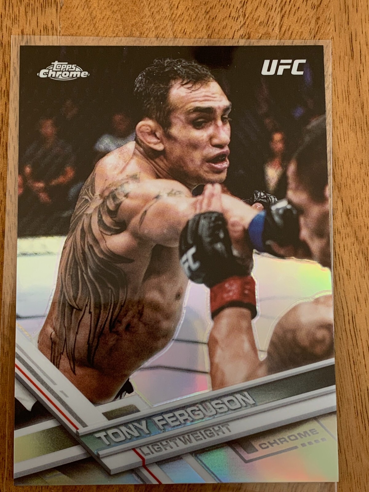 2017 UFC Topps Chrome Tony Ferguson Refractor  Silver #47 (B898)