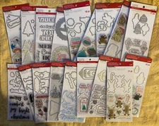 Recollections Christmas Clear Stamp & Metal Die Sets YOU CHOOSE FROM MANY STYLES