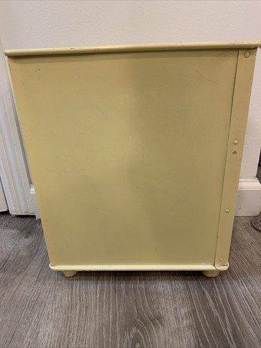 Mid-Century Boho Aluminum Yellow Rose Floral Waste Basket Can by Detecto - Picture 4 of 15